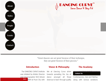 Tablet Screenshot of dancingcurve.com